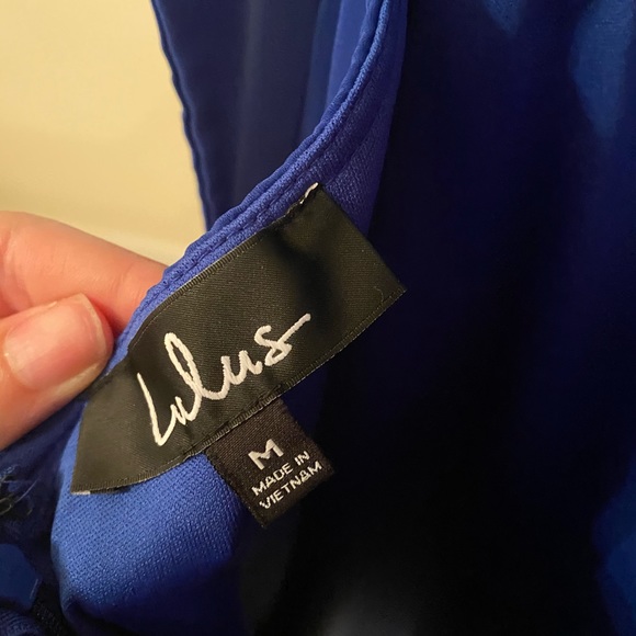 Open Tie Back LuLus Dress - Picture 4 of 4